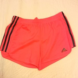 Adidas shorts, size 12/14 kid's, hot pink